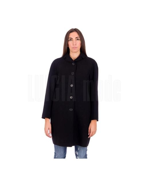 Aspesi Single-Breasted Coats in het Black