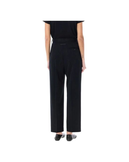 MM6 by Maison Martin Margiela Black Cropped Trousers
