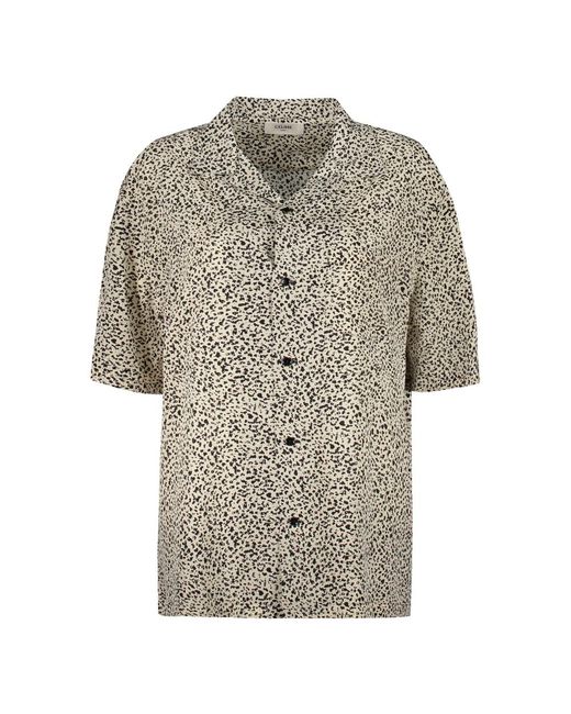 Céline Gray Short Sleeve Shirts for men