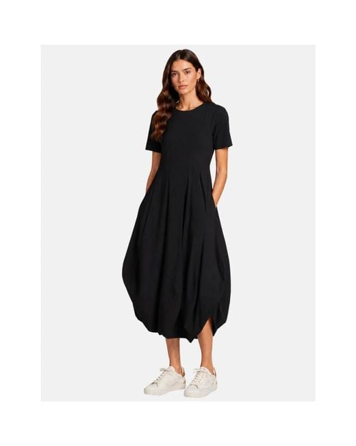 Midi Dresses High de color Black