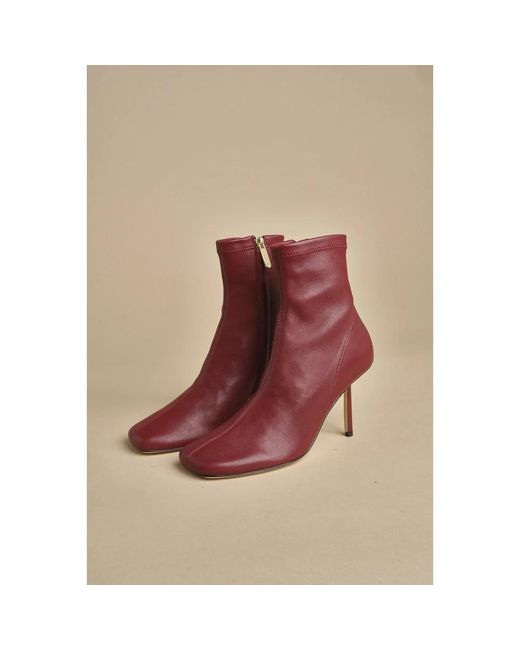 STUDIO AMELIA Purple Heeled Boots