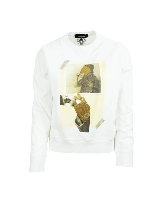 DSquared² Witte Sweatshirt in het White