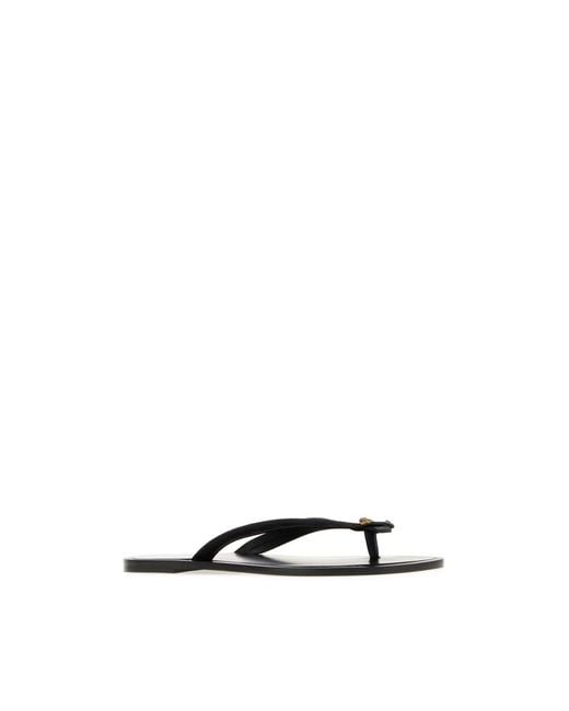 Versace Black Flip Flops for men