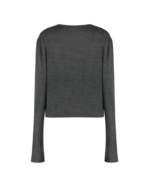 V-Neck Knitwear Alberta Ferretti en coloris Black