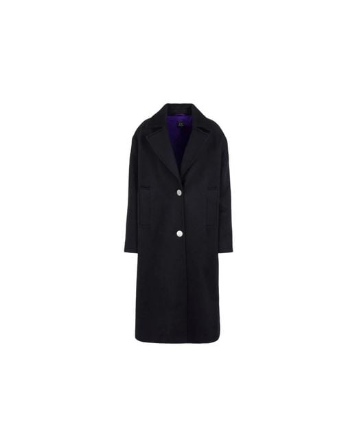 Armani Exchange Blue Single-Breasted Coats