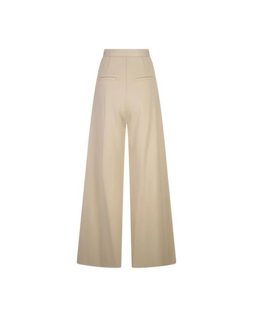Trousers > wide trousers Max Mara en coloris Natural