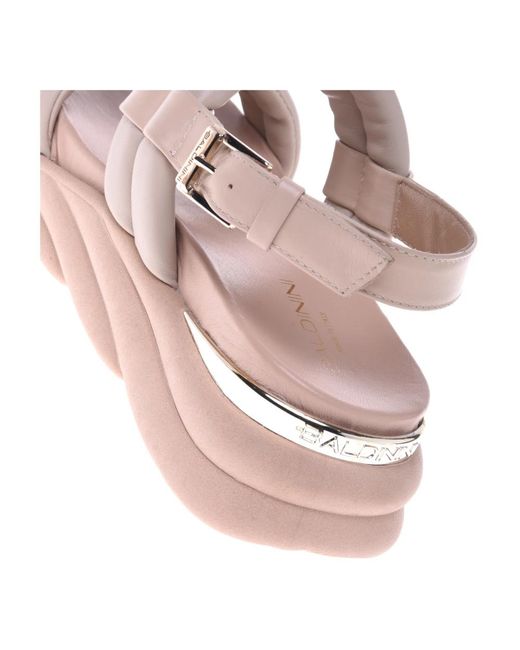 Baldinini Pink Sandal in eco-leather