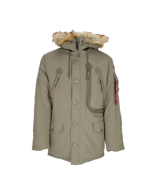 Alpha Industries Winter Jackets in het Green voor heren
