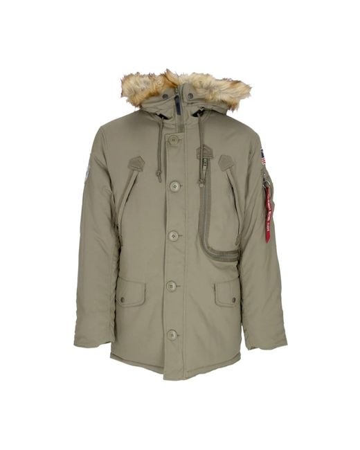 Alpha Industries Green Winter Jackets for men