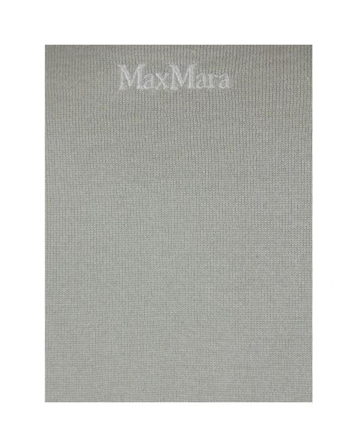 Max Mara Gray Round-Neck Knitwear