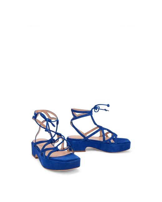 Alberta Ferretti Blue High Heel Sandals