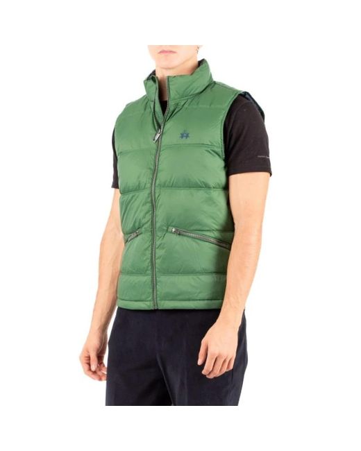 La Martina Green Waistcoats for men