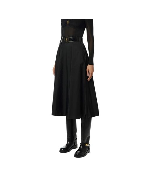 Midi Skirts Elisabetta Franchi de color Black