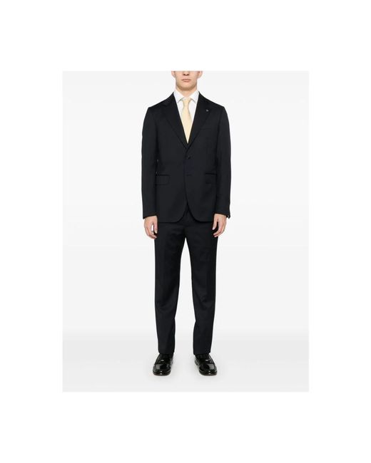 Tagliatore Single Breasted Suits in het Black voor heren