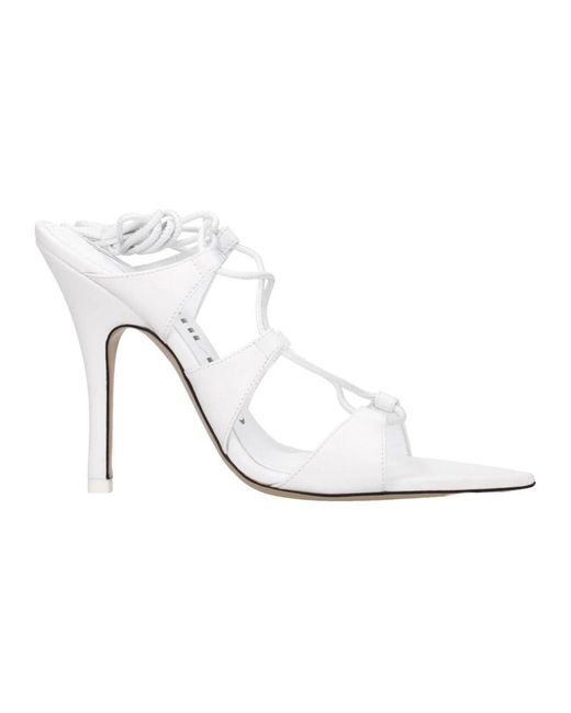 High Heel Sandals di The Attico in White