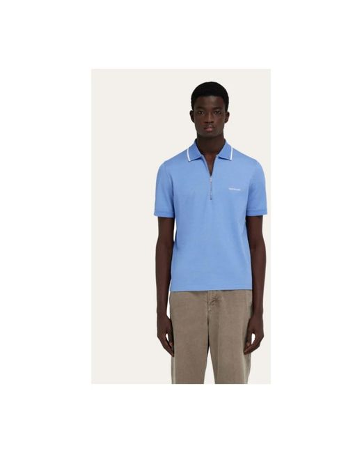 Ferragamo Blue Polo Shirts for men