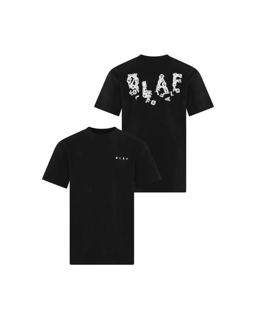 Olaf Hussein Ink Logo T-Shirt Schwarz in Black für Herren