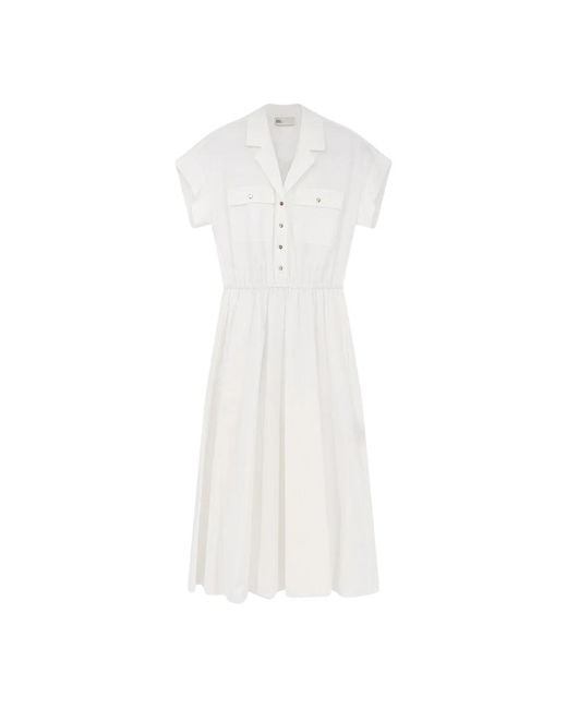 Tory Burch White Shirt Dresses