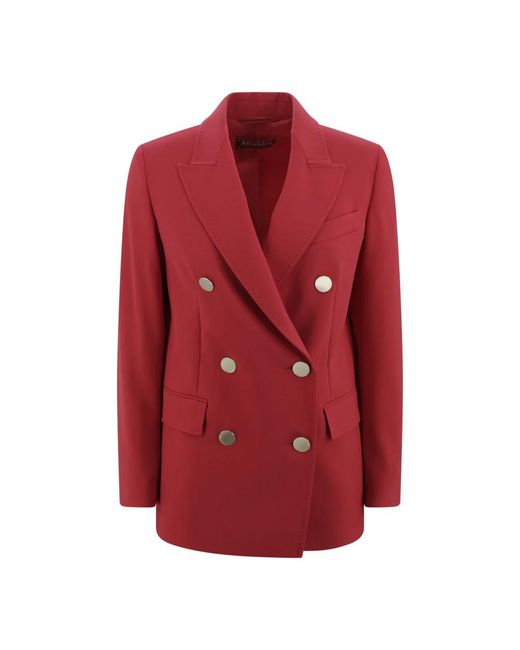 Max Mara Rode Jas in het Red