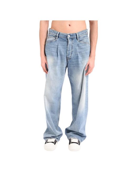 Nine:inthe:morning Blue Wide Jeans for men