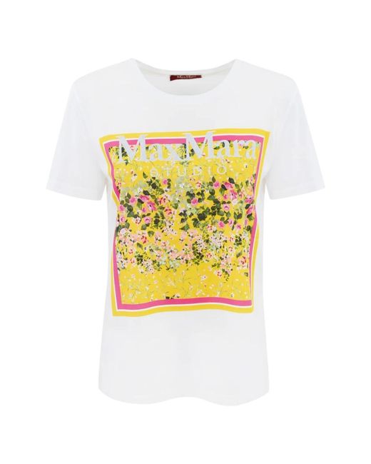 Tops > t-shirts Max Mara Studio en coloris Yellow