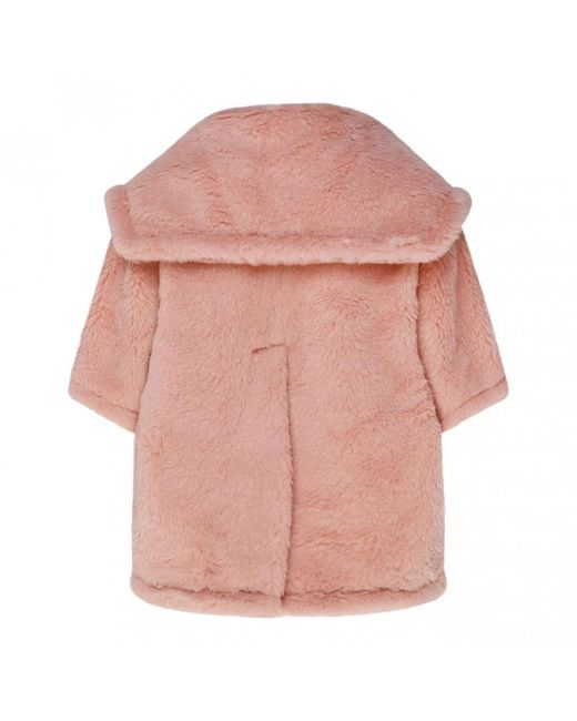 Max Mara Pink Faux Fur & Shearling Jackets