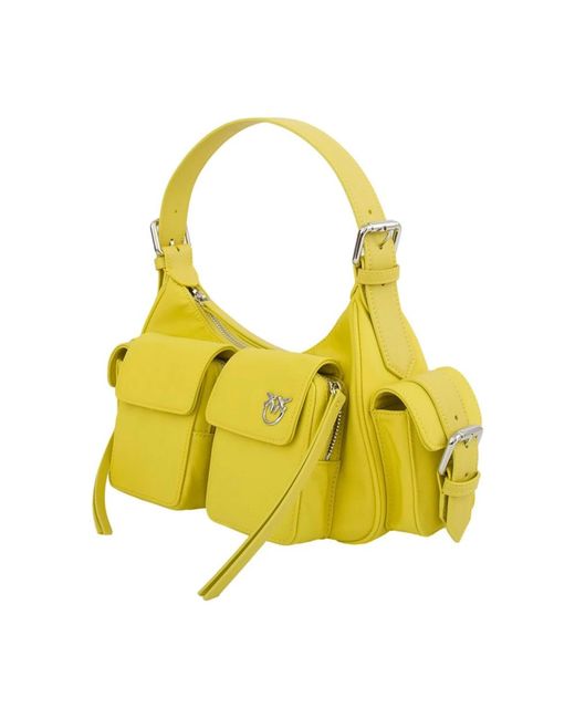 Pinko Yellow Shoulder Bags