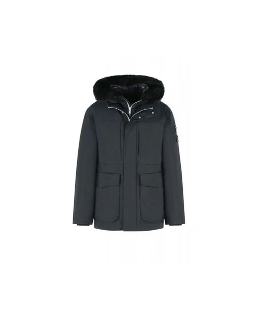 Winter Jackets Moose Knuckles de hombre de color Black