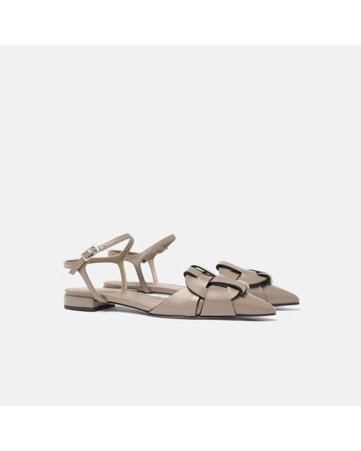 Scarosso Metallic Flat Sandals