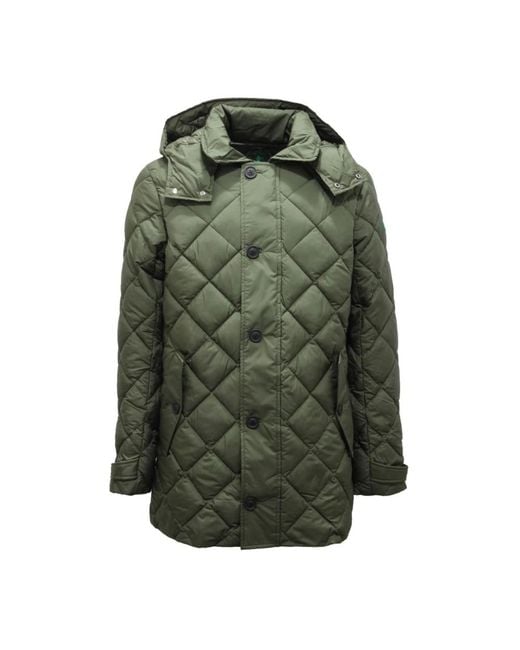 Save The Duck Jassen ,Groen ,Polyester Groene Gewatteerde Jas Maverick Stijl in het Green voor heren