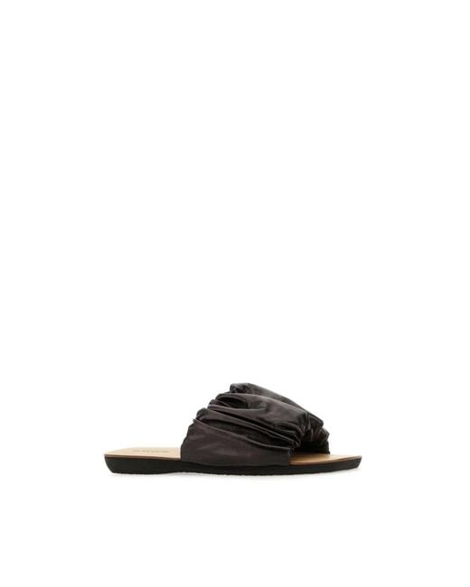 Jil Sander Black Sliders