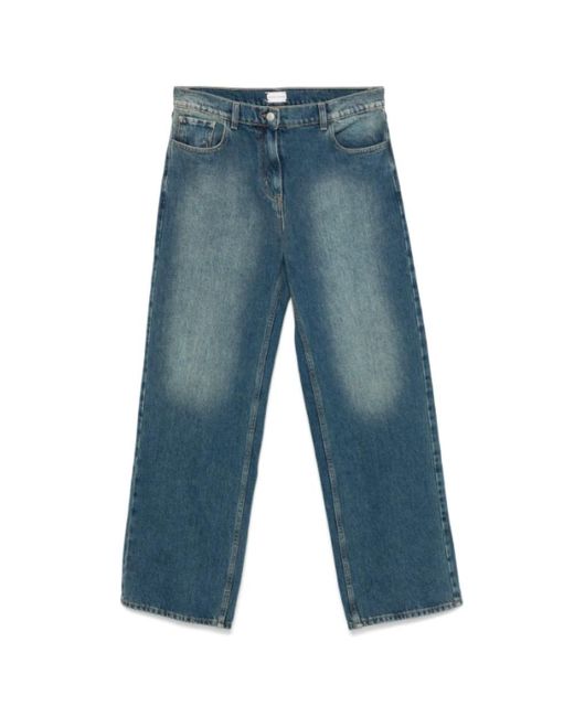 Magda Butrym Blue Blaue denim hose