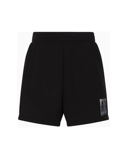 Armani Exchange Black Casual Shorts for men