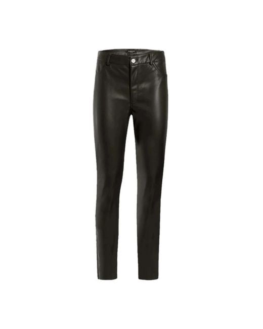 Marciano Black Leather Trousers