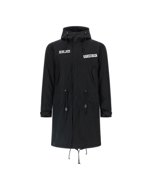 Undercover Jassen ,Zwart ,Katoen Uc 2E4310 2-In-1 Parka in het Black voor heren
