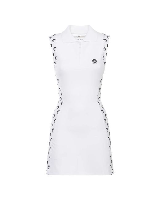 MARINE SERRE White Short Dresses
