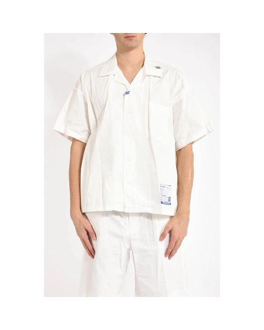 Maison Mihara Yasuhiro White Short Sleeve Shirts for men