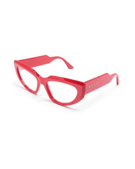 Marni Red Glasses