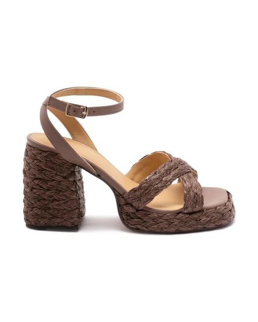 Castaner Brown High Heel Sandals