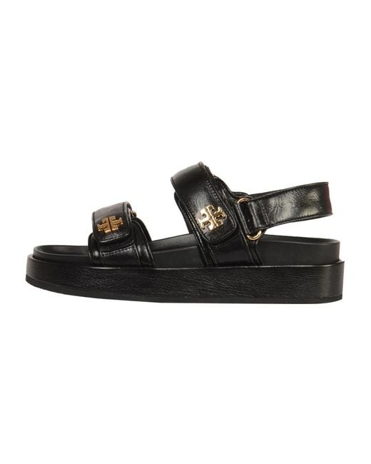 Tory Burch Black Flat Sandals