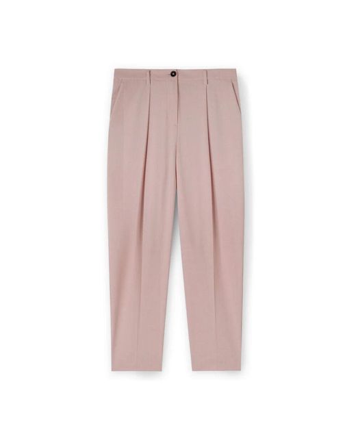 Cropped Trousers mötivi en coloris Pink