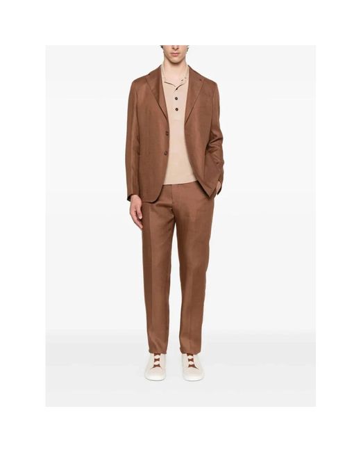 Tagliatore Single Breasted Suits in het Brown voor heren