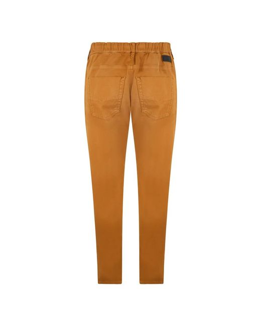 DIESEL Brown Slim-Fit Trousers for men