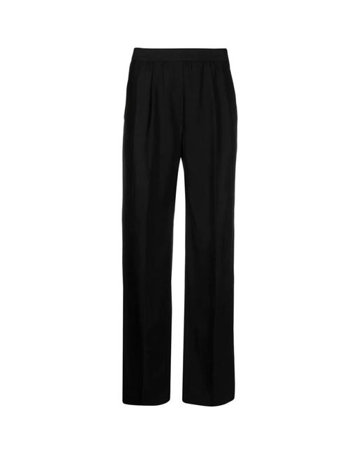 Trousers > straight trousers Loulou Studio en coloris Black