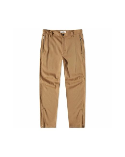 Lanvin Natural Straight Trousers for men