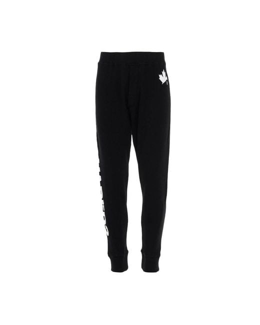 DSquared² Pantalon Jogger Logo Latéral in het Black voor heren
