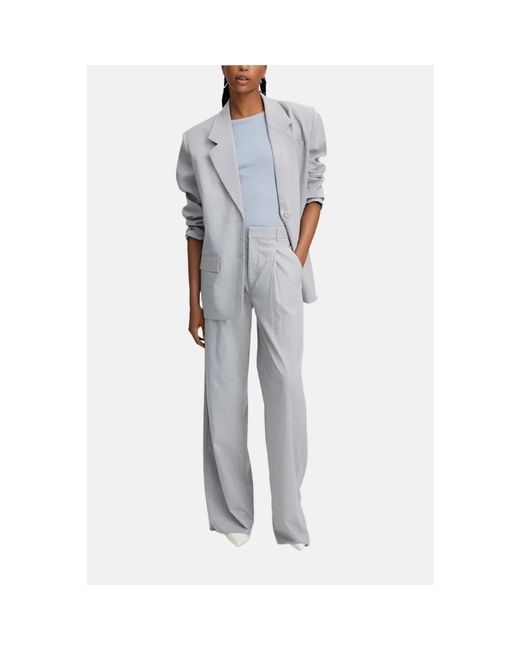 Gestuz Gray Wide Trousers