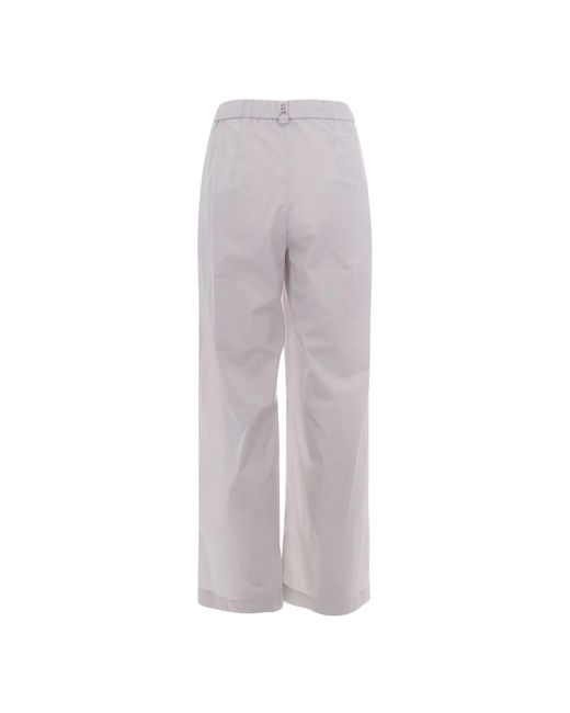 Patrizia Pepe Gray Wide Trousers