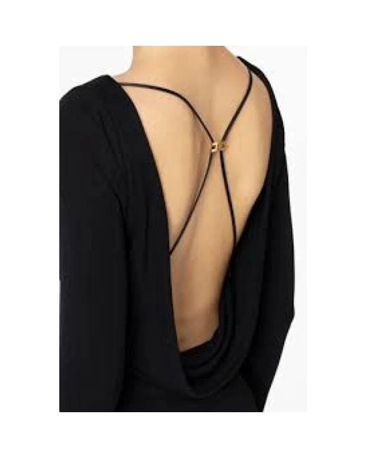 Elisabetta Franchi Black Long Sleeve T-Shirts