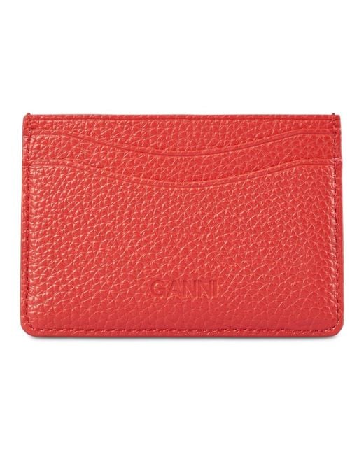 Ganni Red Wallets & Cardholders